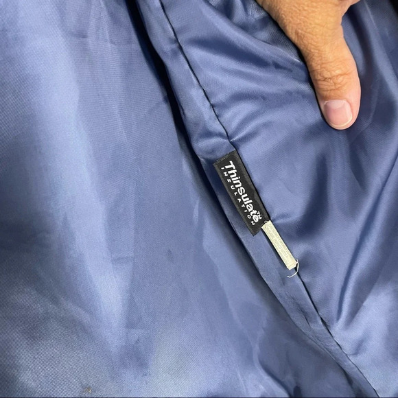 LL Bean blue corduroy chore jacket coat  Thinsulate womens Medium - Picture 8 of 8